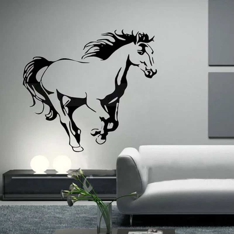 

Galloping Horse Wall Murals Wall Art Cavalo Animal Poster Stencils for Wall Decals Horses Wallpaper For Home Decor Wall Stickers