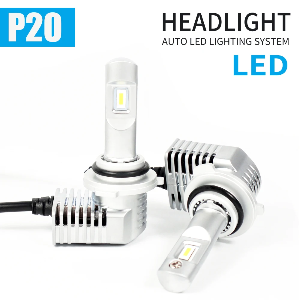 

1 Set Super MINI SIZE H8 H9 H11 CSP CHIP P20 LED Headlight H4 H7 9005 9006 9012 HB3/4 Hir2 D1S/D2S/D3S/D4 1:1 Bulb 40W 5200LM 6K