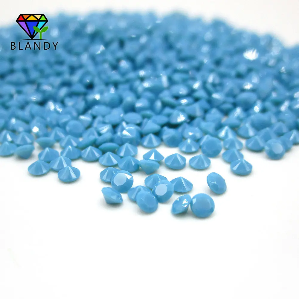 Wax Casting Nano Stone 1000pcs/lot 1.0-3.0mm Round Cut Turquoises Nano Stone Synthetic Gems For Jewelry Free Shipping