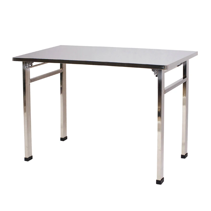 Folding Stainless Steel Table, Workbench Training Table, Conference Dining Table