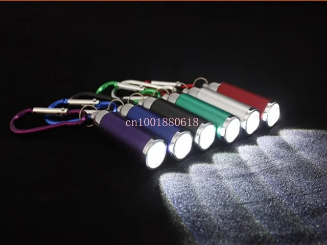 500pcs/lot Fast Shipping Mini Aluminum Zoom Torch Flashlight Retractable Light Lamp keychain Camping Climbing Flash Light