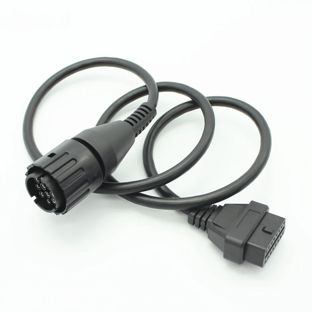 Kabel diagnostyczny OBD2 dla BMW ICOM D kabel motocykle kabel motocyklowy kabel diagnostyczny 10 Pin adapter do 16pin ICOM A3 A2 narzędzie