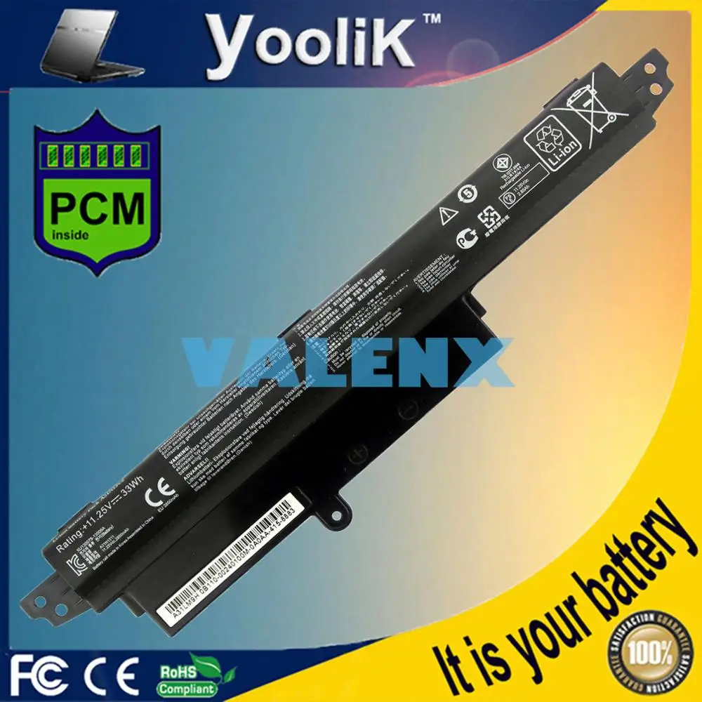 

33WH NEW laptop battery A31LM2H A31LM9H A31N1302 A3INI302 A3lNl302 for asus VivoBook x200ca f200ca f200m f200ma r202ca