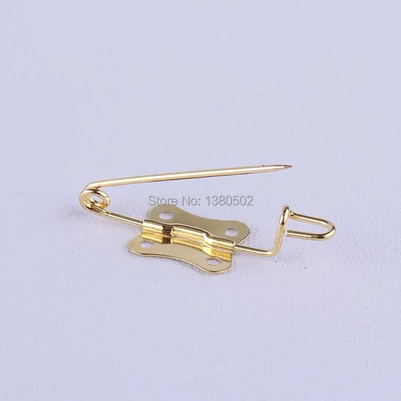 30pcs /lot Gold safety pins 30*11mm unique design DIY Sewing Tools