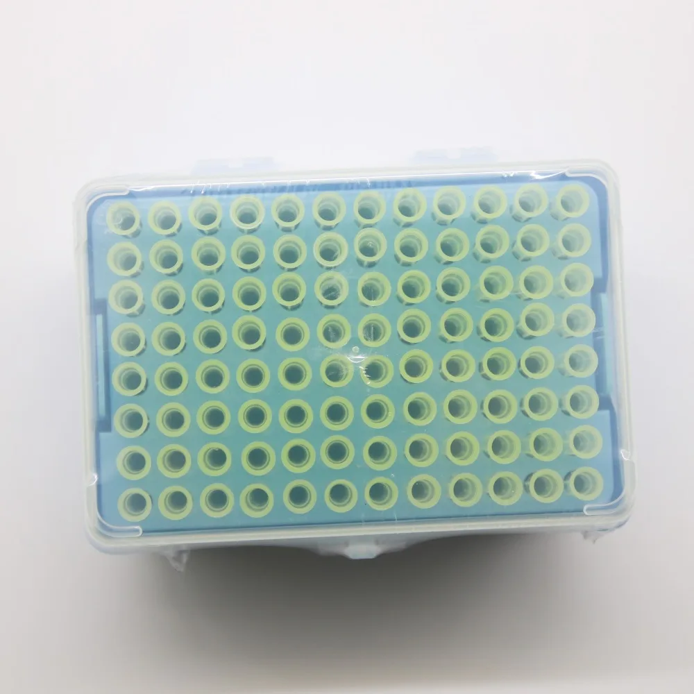 96 Pcs 200ul Pipet Pipette Tip With plastic Pipette Box