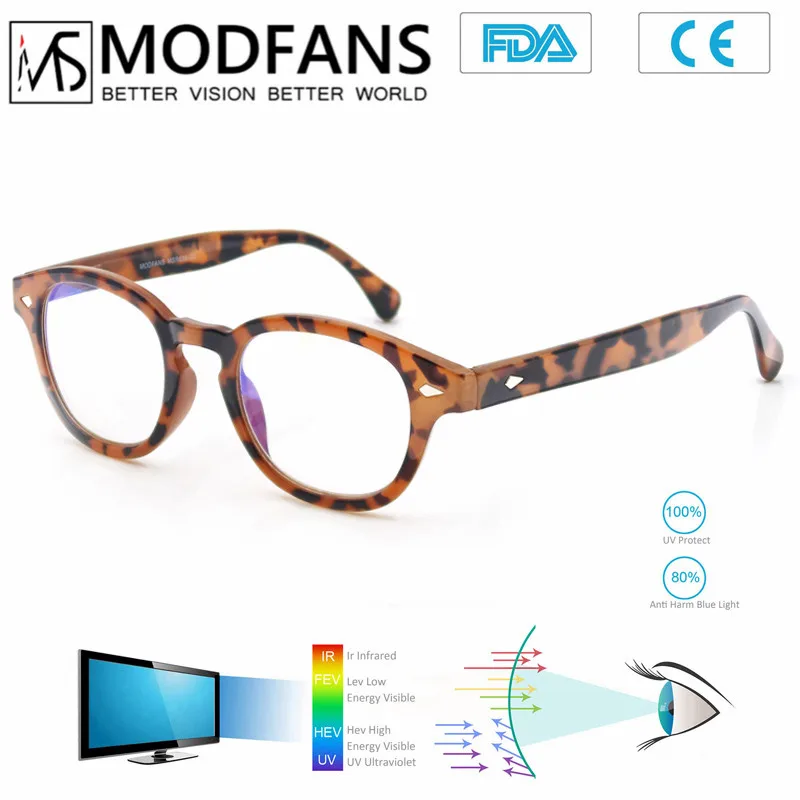 Anti Blue Light Rays Glasses Reduce Radiation UV400 Fashion Glasses Frame Computer Eyeglasses Clear Lens