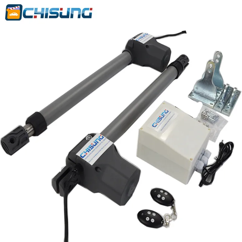 Chisung Automatic 2 Arms Swing Door Gate DC has 2.5meters 3 meters dual gate opener for Access Control System