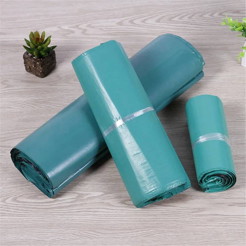 Deep Green Poly Mailing Adhesive Express Envelope Bag Plastic Clothing Gifts Box Shipping Courier Packaging Postal Pouches