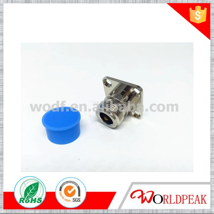 N female flange O-ring connector gold socket connector