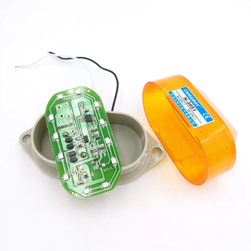 N-3051 Indicator light Strobe Signal Warning light Lamp small Flashing Light Security Alarm 12V 24V 220V LED IP44