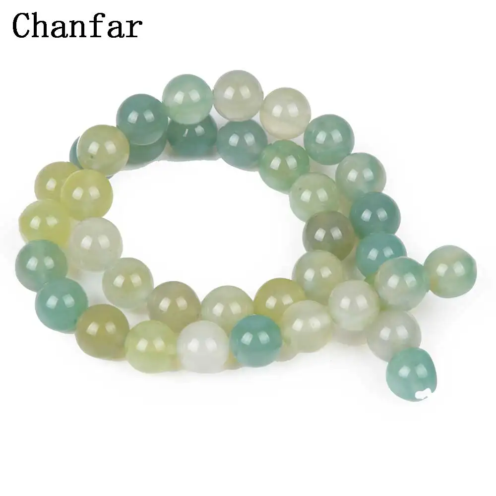 Grape Green Natural Stone 4mm 6mm 8mm 10mm 12mm Beads For Making Bracelets Jewelry Material