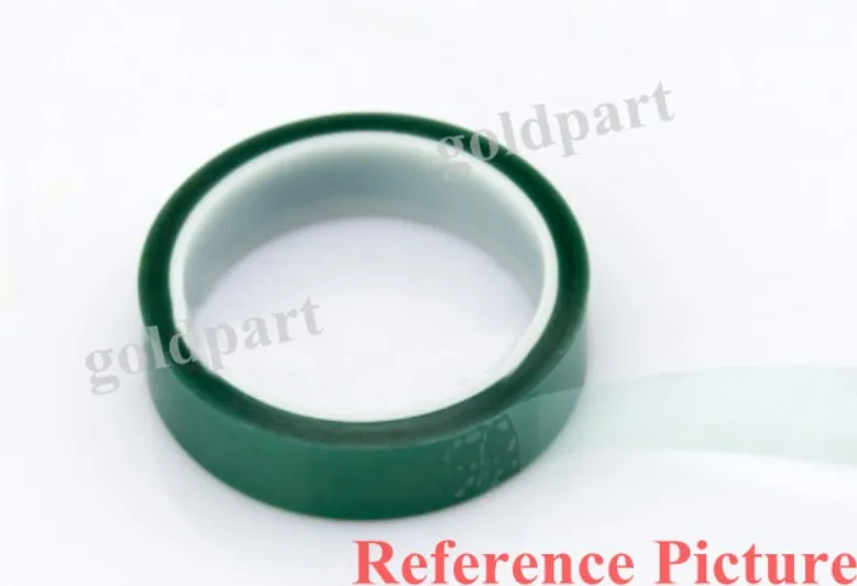 Promotion! 3x 15mm*33 meters*0.06mm Green PET High Temp. Resistant Adhesive Tape for Electroplate, Powder Coat Solder Mask #EC61