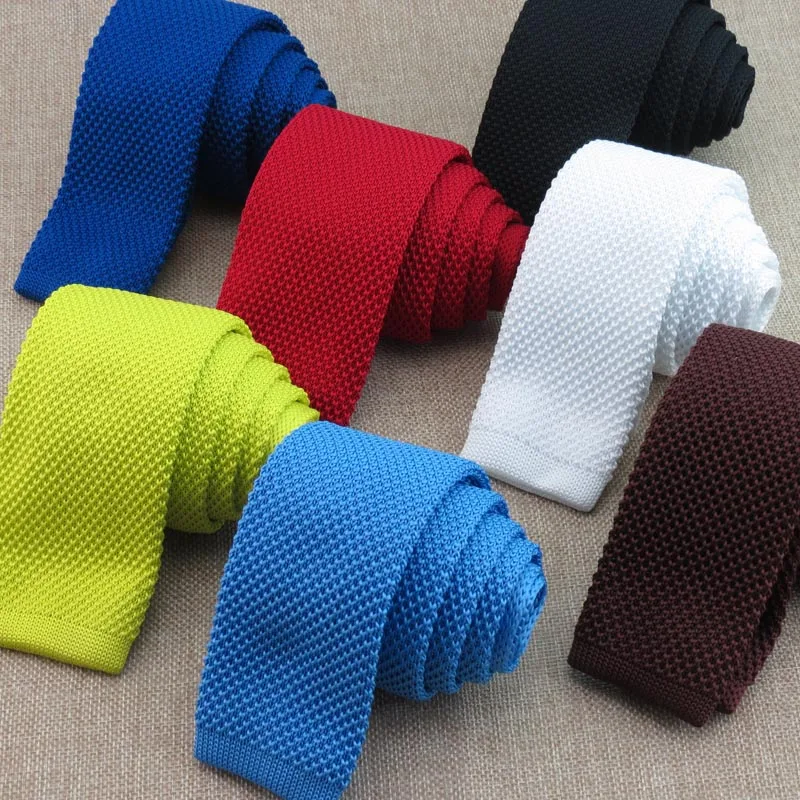 (20 pcs/lot) men's knitted  tie/more then 20 kind of pure color desgin/boy fashion style neck tie