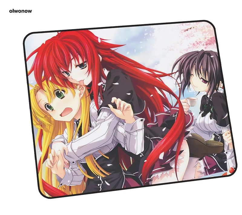 high school dxd pad mouse wrist rest computer gamer mouse pad 24x20cm padmouse anime mousepad ergonomic gadget office desk mats