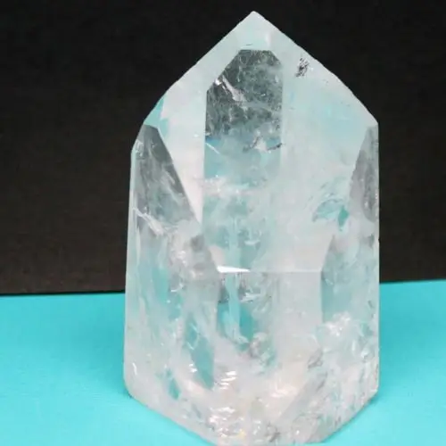 

3.7LB Natural Clear Obelisk Crystal Wand Point specimen Healing