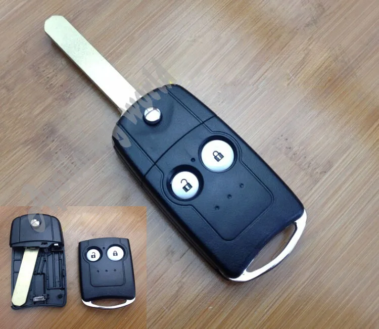 

2 BUTTONS REPLACEMENT FLIP FOLDING REMOTE KEY SHELL CASE FOR HONDA CRV ODYSSEY FOB COVER+FREE SHIPPING