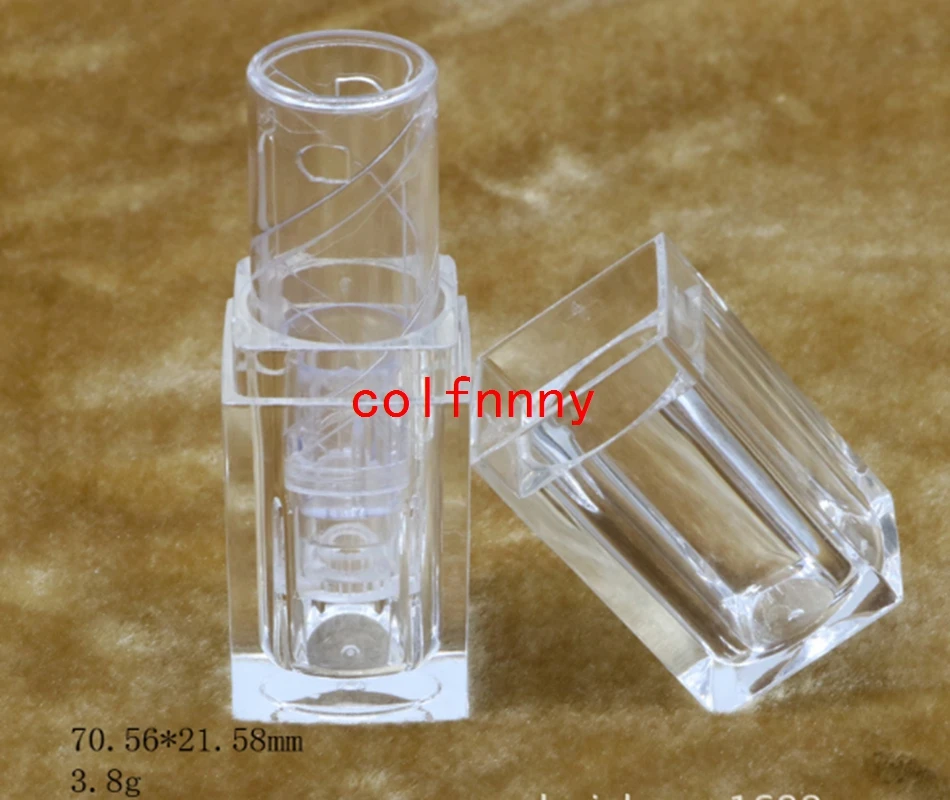 

300pcs/lot Shipping transparents ample sack rounded high-grade lipstick tube, empty lip balm container