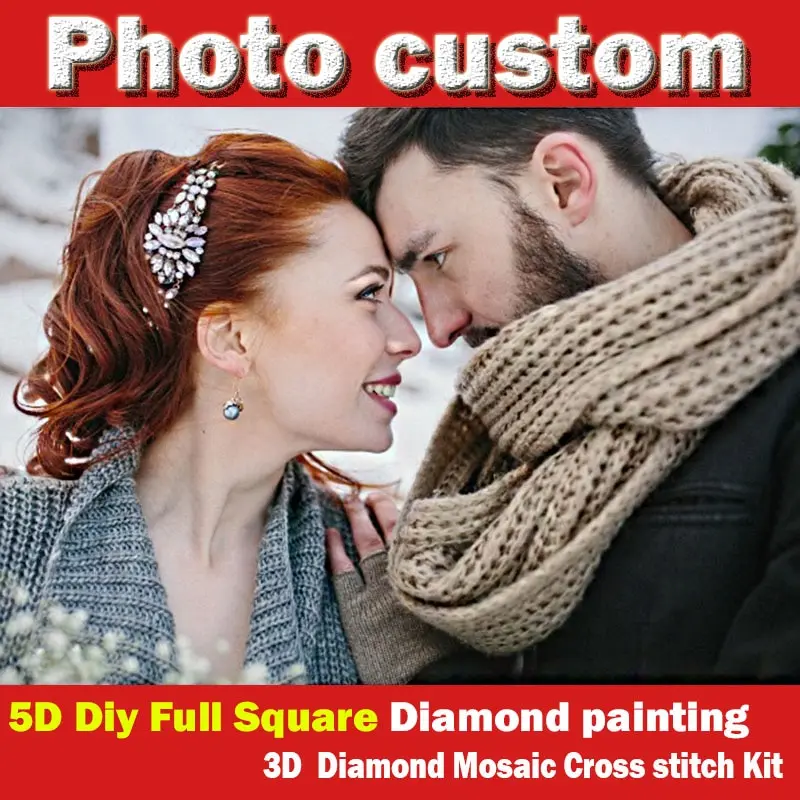 

DIY PHOTO CUSTOM Diamond Painting Picture of Rhinestones Diamond Embroidery Beadwork Mosaic Cross Stitch 5D Home Decor