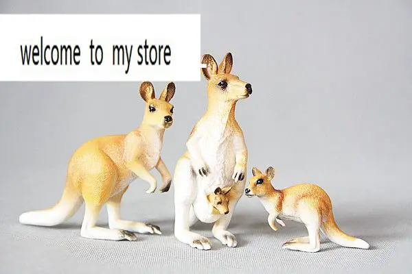 pvc figure Genuine simulation model toy kangaroo family