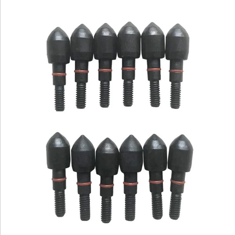 12pcs Archery Broadhead Target Arrowheads 100Grain Field Tips Arrow Point for ID6.2mm Arrow Hunting