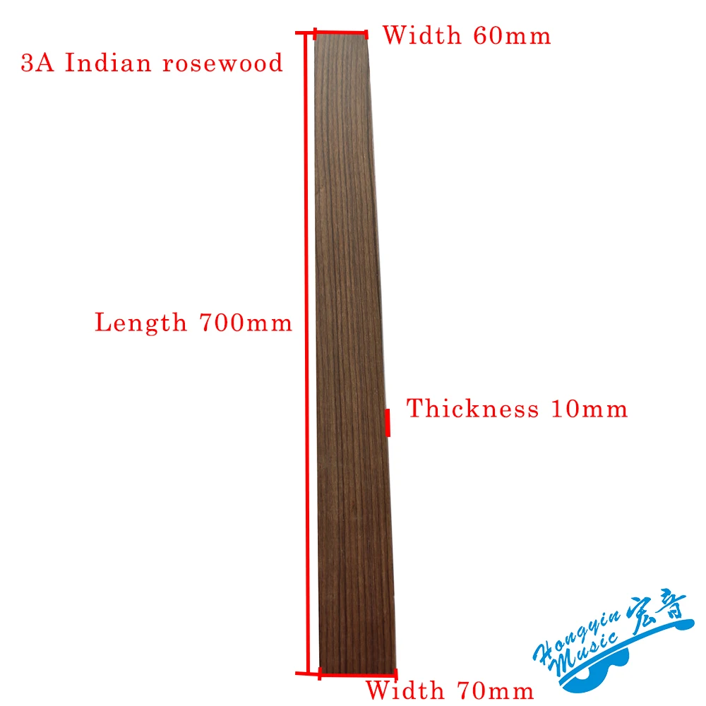 Guitar Accessories Indian Rosewood For Electric Bass Electric Guitar Fingerboard Guitarra Making Materials 720/700*88/70/60*9mm