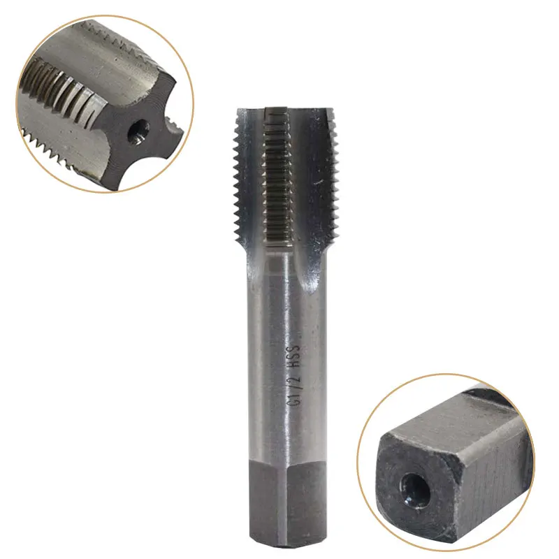 1PC Tap 1/2-14 G HSS Machine Straight Flute Pipe Thread Taps Cylindrical thread for Metal Threading Tools