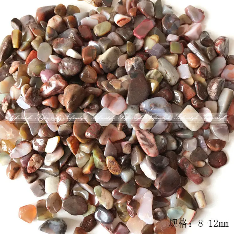 50g 2 Size Natural Grey Salt Agate Gravel Crystal Mineral Stone Rock Gem C685 Natural Stones and Minerals