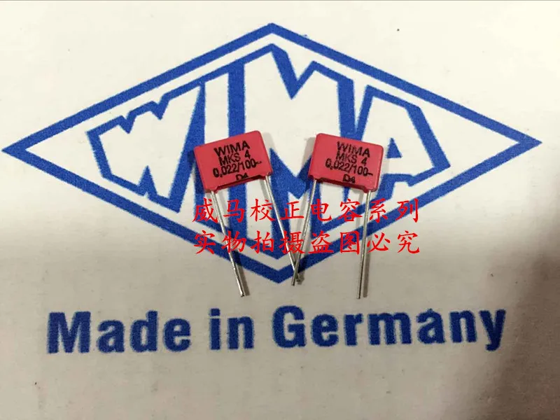 2020 hot sale 10pcs/20pcs German capacitor WIMA MKS4 100V 0.022UF 100V 223 22NF P: 7.5mm Audio capacitor free shipping