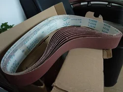 New 5PCS 1200*50mm Brown corundum metal grinding belt Abrasive band 60#-600#