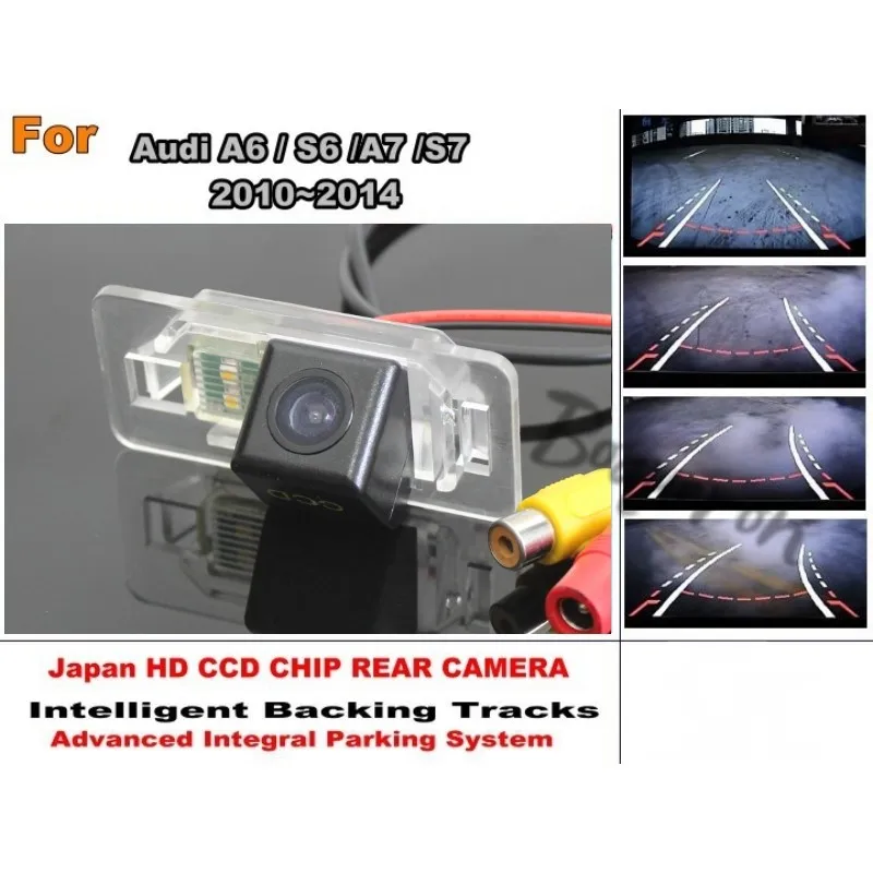 

For Audi A6 S6 A7 S7 2010 ~ 2015 Car Rear View Camera reverse Backup Parking Camera LED Night Vision Waterproof Wide Angle