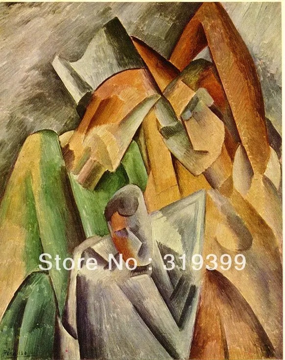 

Oil Painting Reproduction on Canvas, harlequin-s-family-1908 by pable picasso ,Museum Quality,Fast Free Shiping, handmade