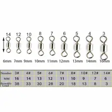 Fishing Swivel Connectors Pack 50 #2