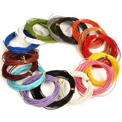 1MM Genuine Leather Rope 16 colors 5meter Real Leather Rope String Cord for Clothes and Shoes Jewlery Making Materials