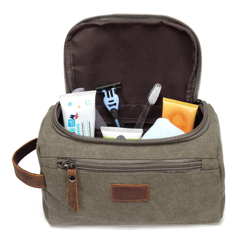 Wasserdicht Tragen Männer Kosmetik Make-Up Box Tasche Reise Veranstalter Leinwand Große Notwendigkeiten Männlichen Eitelkeit Fall Waschen Kulturbeutel – Detail 5