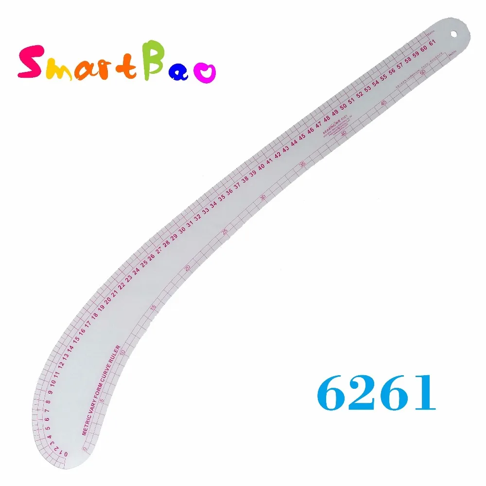 Règle de mode à courbe variable de 61 cm, pour étudiants, stylistes, modélistes et tailleurs, épaisseur de 1mm, #6261