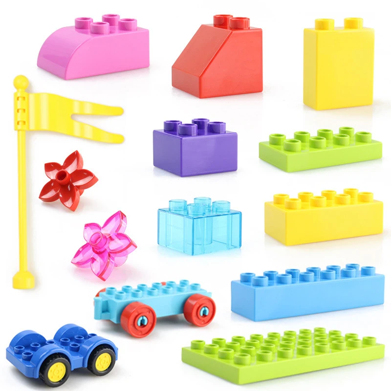 Big Size DIY Construction Building Bricks Plastic Assembly Accessories Building Blocks Toys For Children Gift