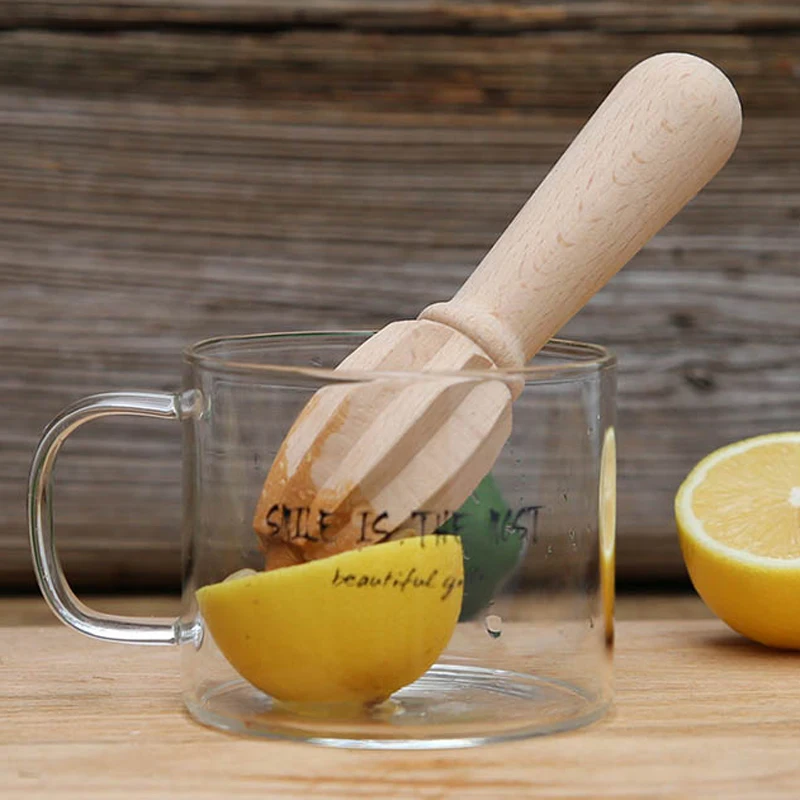 Solid Wood Lemon Reamer Mini Wooden Lime Squeezer Juicer Orange Citrus Fruits Extractor Reamer Wooden Utensils Kitchen Gadgets