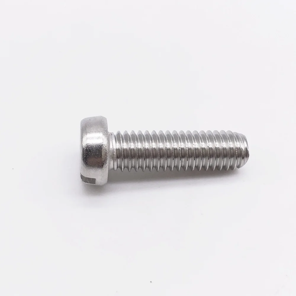 Wkooa M3.5 Screws Cheese Head Slotted Right Hand Threads Metric Stainless Steel