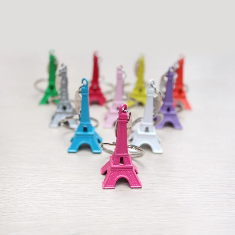 

Fashion Original New Colorful Eiffel Tower Keychain For Women Vintage Tower Charms Key Ring Female Jewelry Souvenirs Gift