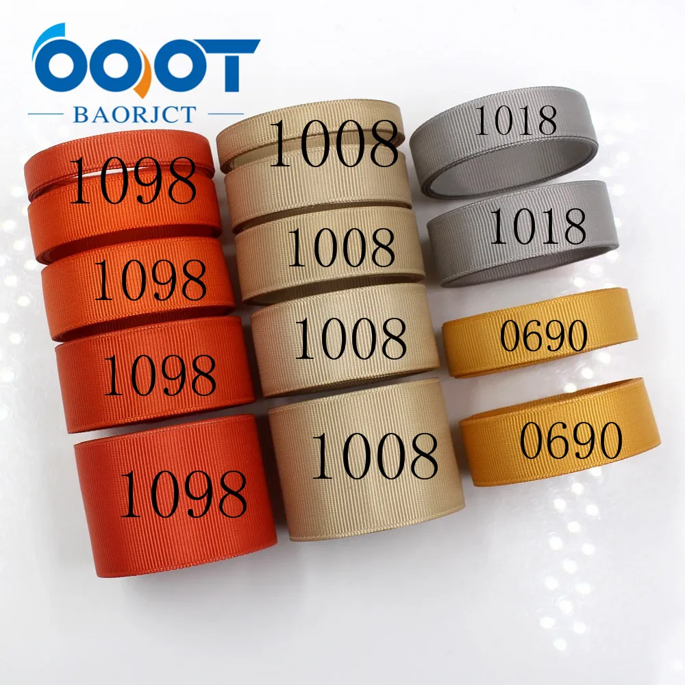 OOOT BAORJCT J-181007-L38mm,10 yards 10/16/20/25/38 mm Solid Color Ribbons Thermal transfer Printed grosgrain,gift packaging DIY