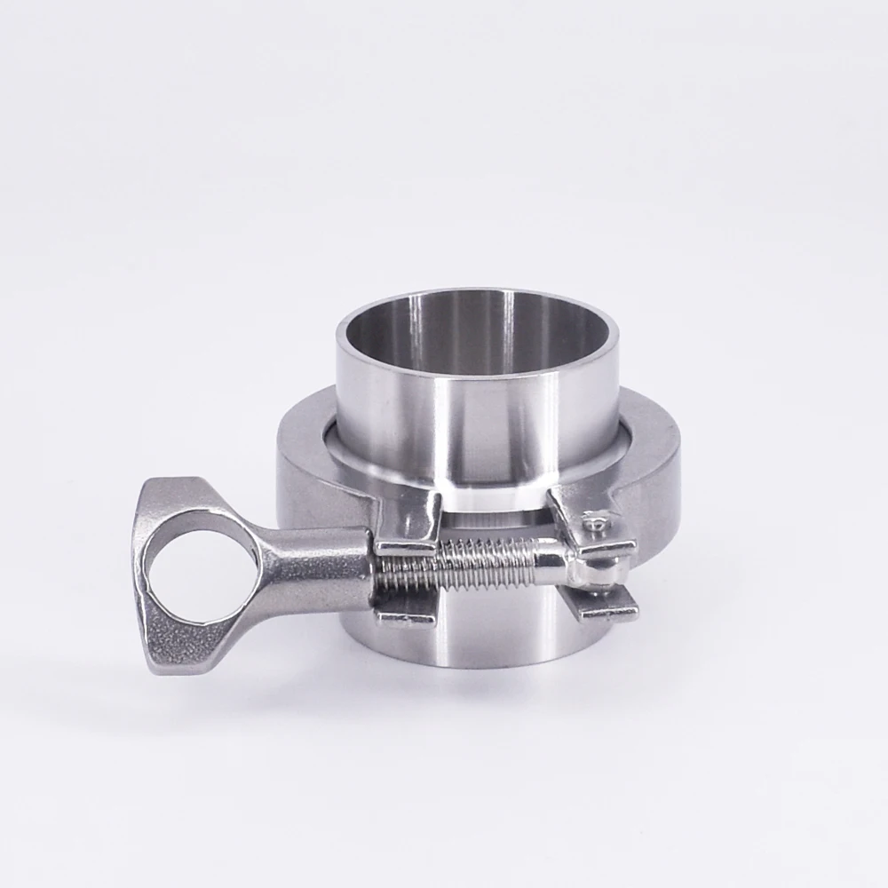 

1.5" Tri Clamp x 42mm Pipe OD Stainless Sanitary 2 PCS SS304 Weld Ferrules + 1 PC SS304 Clamp + 1 PC Silicon Gasket