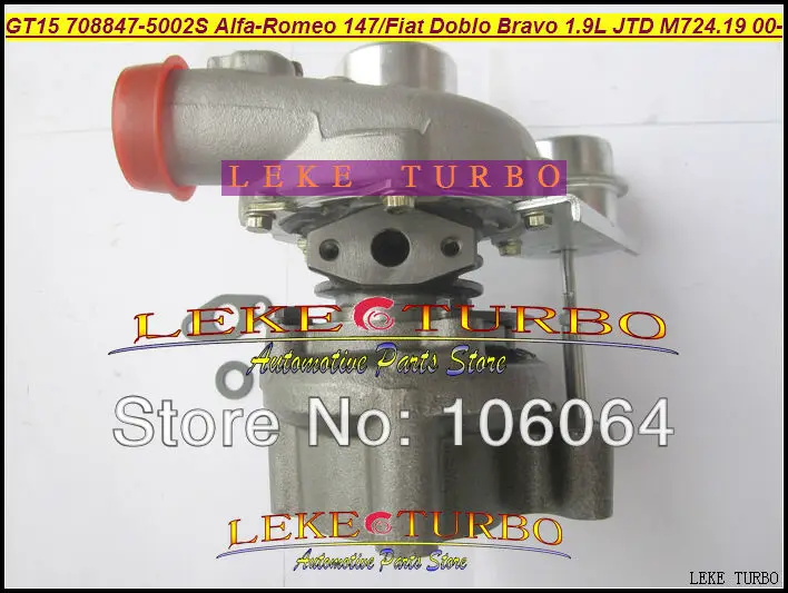 GT1444S 708847-5002S 708847-0002 708847 46756155 55191595 Turbo Turbocharger For Alfa-Romeo 147 For Fiat Doblo Bravo M724 1.9L