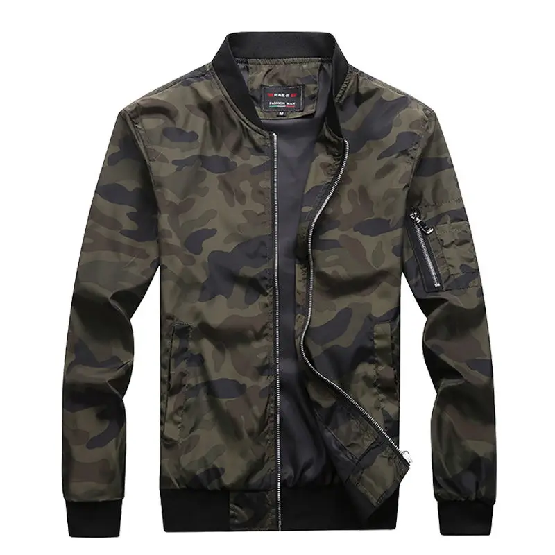 M-7XL 2024 New Autumn Men\'s Camouflage Jackets Male Coats Camo Bomber Jacket Mens Brand Clothing Outwear Plus Size M-7XL