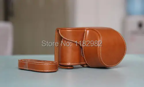 Case Kamera Kulit untuk Sony Alpha A5100 A5000 16-50Mm Lensa Retro Vintage Bag