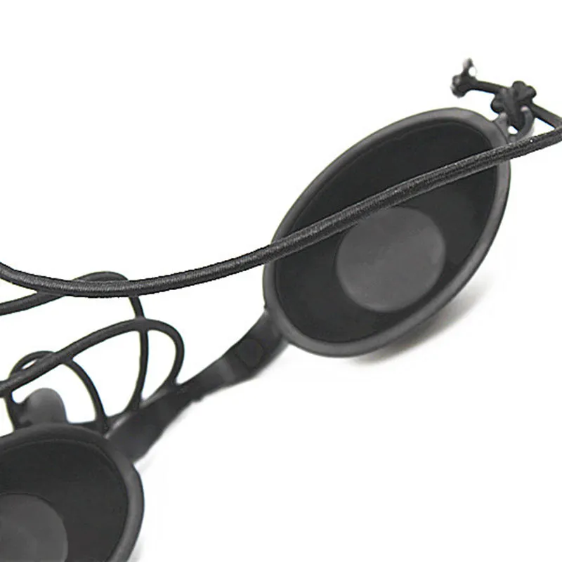 20pcs Safety Goggles IPL Laser protective glasses soft Eyepatch for Beauty Clinic Patient Black carbon doll OPT E light eyecup