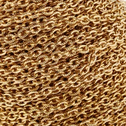 1 meters 3mm Gold Stainless Steel Flat Cable Link Chains Spool Jewelry Cross Chain Bulk for Necklace Bracelet DIY Making