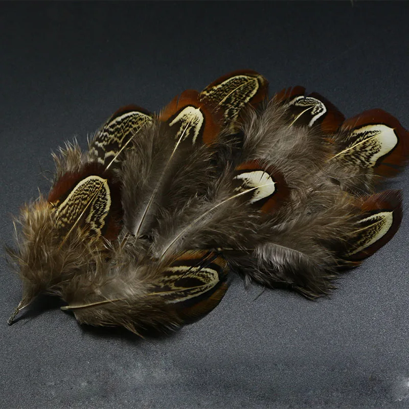 30pcs natural ringneck pheasant saddle tippets &body feathers assorted wild pheasant tippet selected feather fly tying materials