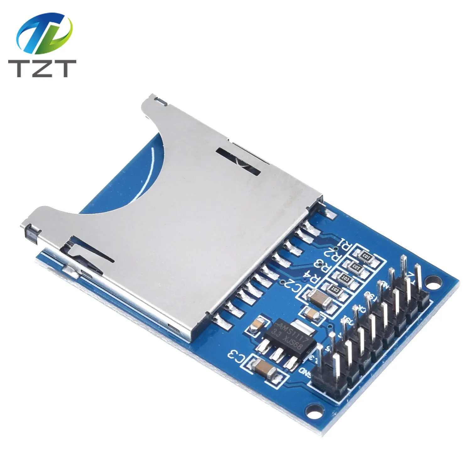 1/3PCS TZT Lese- und Schreibmodul SD-Kartenmodul Steckplatz Leser für Arduino – Detail 6