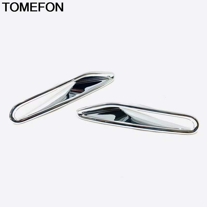 TOMEFON For Nissan Altima Teana 2019 Rear Tail Fog Light Lamp Frame Moulding Cover Trim Exterior Accessories ABS Chrome Sliver