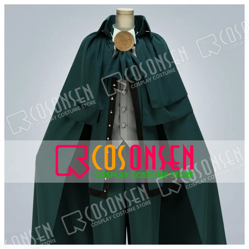 Fate Grand Order FGO Monte Cristo Edmond Dantes Avenger Cosplay Costume With Cloak COSPLAYONSEN Full Set Custom Made